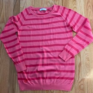 Pink striped lightweight sweater